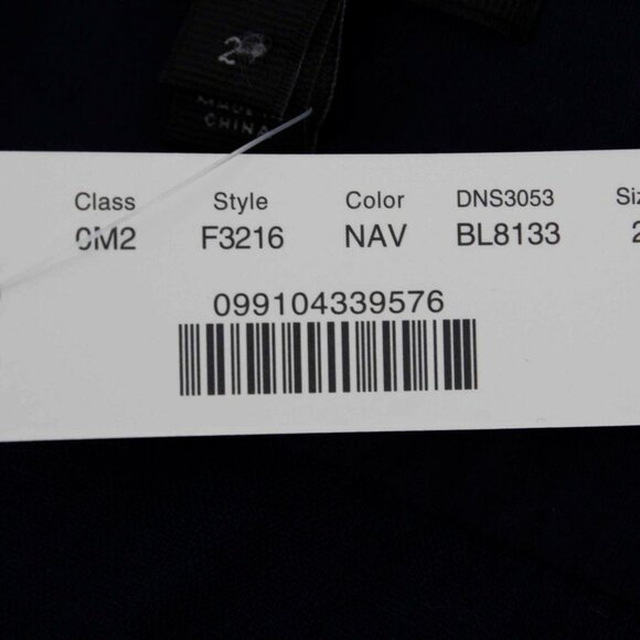 J Crew $78 Sz 2 Blue Navy Fringe Trim 100% Linen Woven Top - Picture 5 of 7